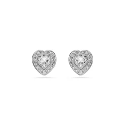 Swarovski Bijoux Clous d'oreilles Ariana Grande x Swarovski, Tailles variées, Cœur, Blanches, Métal rhodié | Femme Boucles D'Oreilles