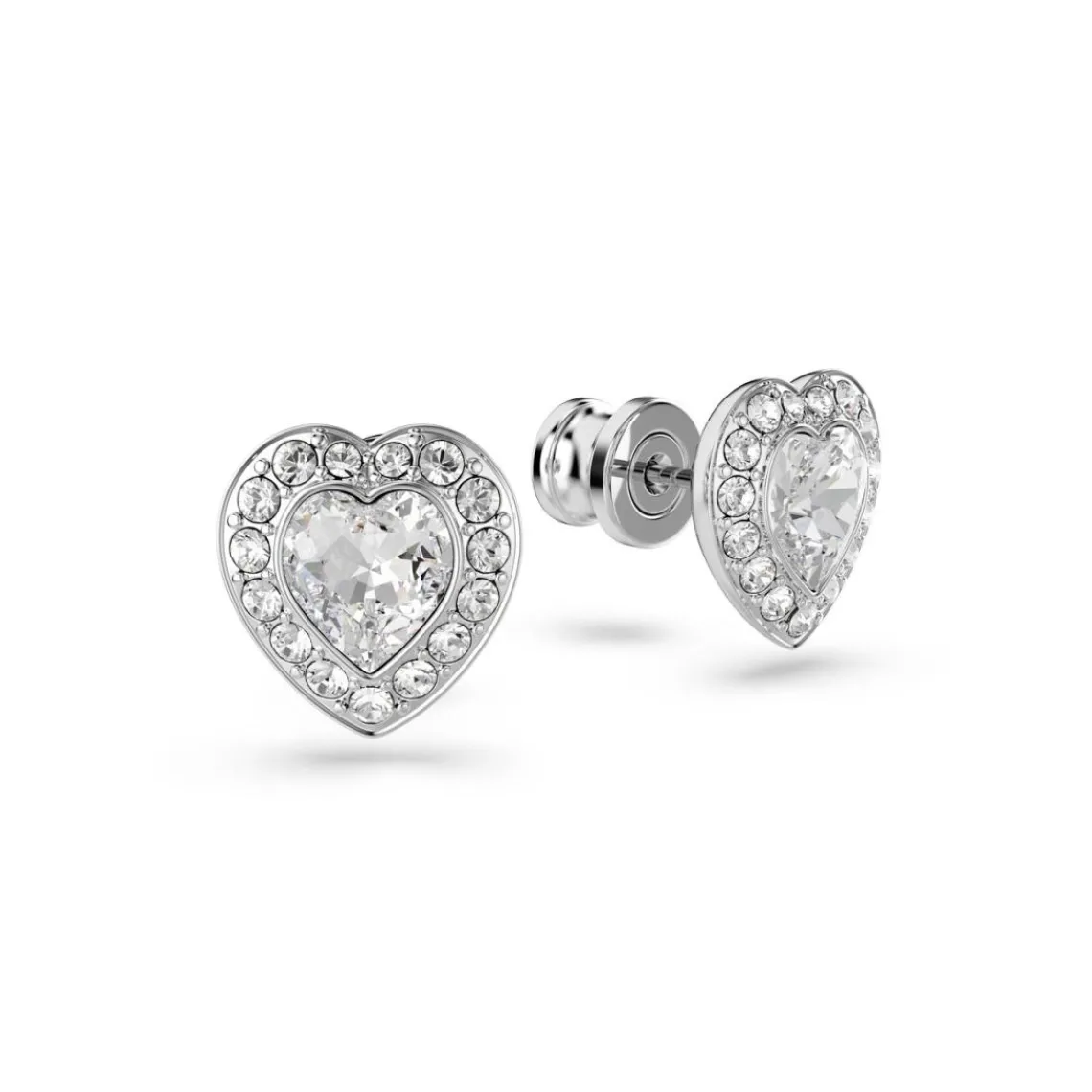 Swarovski Bijoux Clous d'oreilles Ariana Grande x Swarovski, Tailles variées, Cœur, Blanches, Métal rhodié | Femme Boucles D'Oreilles