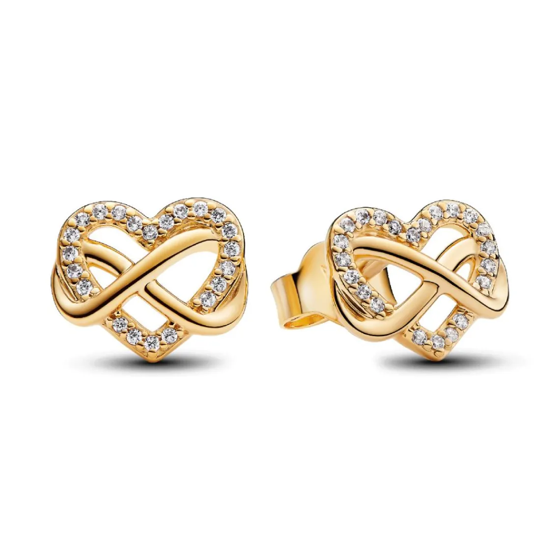 Pandora Clous d’Oreilles Cœur de l’Infini Scintillant | Femme Boucles D'Oreilles