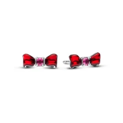 Pandora Clous d’Oreilles Disney Blanche-Neige Nœud Blanc | Femme Boucles D'Oreilles