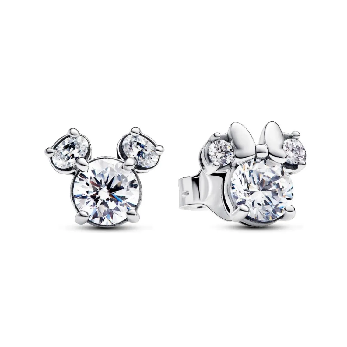 Pandora Clous d’Oreilles Disney Mickey et Minnie Scintillants | Femme Boucles D'Oreilles