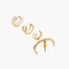 Balaboosté Clous D'oreilles Femme Set De Bo Cuffs Et Studs - 3502456354692 Métal Doré | Femme Boucles D'Oreilles