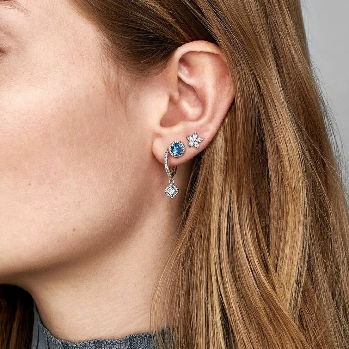 Pandora Clous d'Oreilles Flocon de Neige Timeless | Femme Boucles D'Oreilles