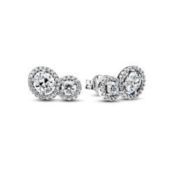 Pandora Clous d'Oreilles Halo Embrace | Femme Boucles D'Oreilles
