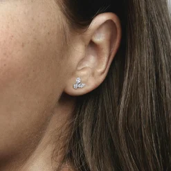 Pandora Clous d’Oreilles Herbier Scintillant – Timeless | Femme Boucles D'Oreilles