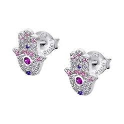 Lotus Silver Clous d'oreilles Rainbow LP1989-4-1 Argent Rose | Femme Boucles D'Oreilles