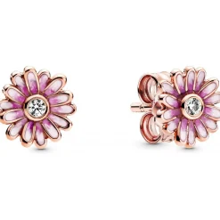 Pandora Clous d Oreilles Marguerites Roses | Femme Boucles D'Oreilles