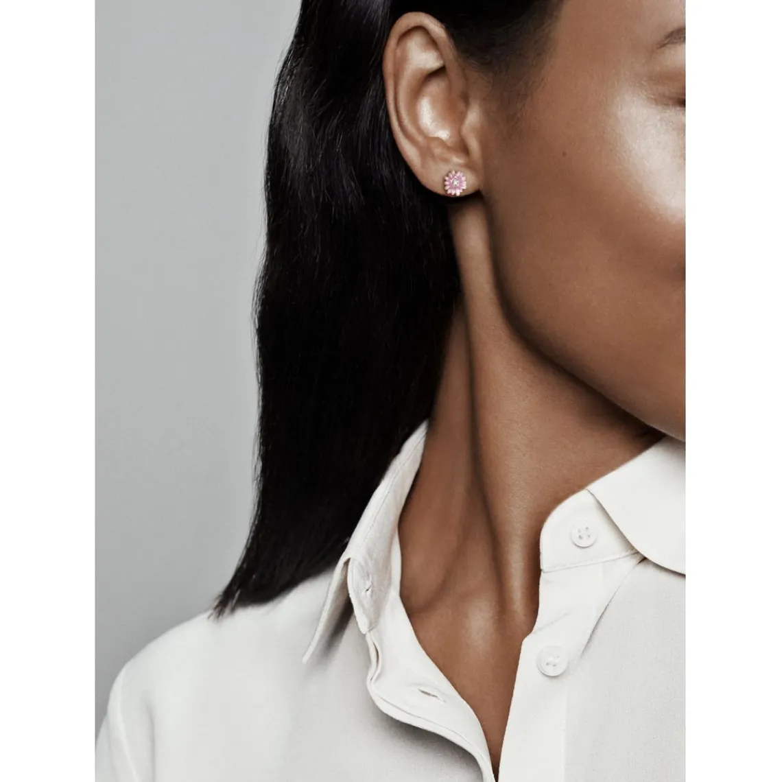 Pandora Clous d Oreilles Marguerites Roses | Femme Boucles D'Oreilles