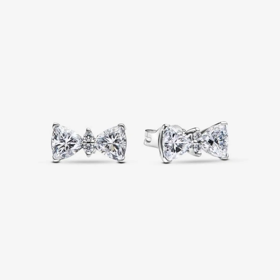 Pandora Clous d’Oreilles Nœud Scintillant Argent | Femme Boucles D'Oreilles