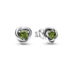 Pandora Clous d’Oreilles - Cercles de l’Éternité Vert Printanier | Femme Boucles D'Oreilles