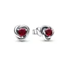 Pandora Clous d’Oreilles - Cercles de l’Éternité Rouge Ardent | Femme Boucles D'Oreilles