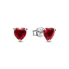 Pandora Clous d’Oreilles - Cœur Rouge | Femme Boucles D'Oreilles
