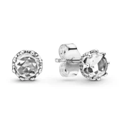 Pandora Clous d'Oreilles Moments Couronne Scintillante Incolore | Femme Boucles D'Oreilles
