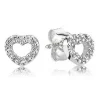 Pandora Clous d'Oreilles Moments Cœur Ouvert | Femme Boucles D'Oreilles