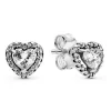 Pandora Clous d'Oreilles Timeless Cœurs Surélevés | Femme Boucles D'Oreilles