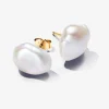Pandora Clous d’Oreilles Perle de Culture Baroque | Femme Boucles D'Oreilles