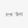 Pandora Clous d’Oreilles Petit Nœud Scintillant | Femme Boucles D'Oreilles