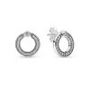 Pandora Clous d'Oreilles Réversibles Pavé & Cercle Signature | Femme Boucles D'Oreilles