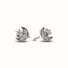 Pandora Clous d’Oreilles Étoile et Lune Scintillantes | Femme Boucles D'Oreilles