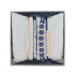 Les Interchangeables Coffret A54368 - Strass Box Jonc Fil Marine Femme | Femme Bracelet