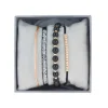 Les Interchangeables Coffret A54373 - Strass Box Jonc Fil Noir Femme | Femme Bracelet