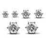 MYC-Paris Coffret Trinity 3 Paires de Boucles D'oreilles Or Rose | Femme Boucles D'Oreilles