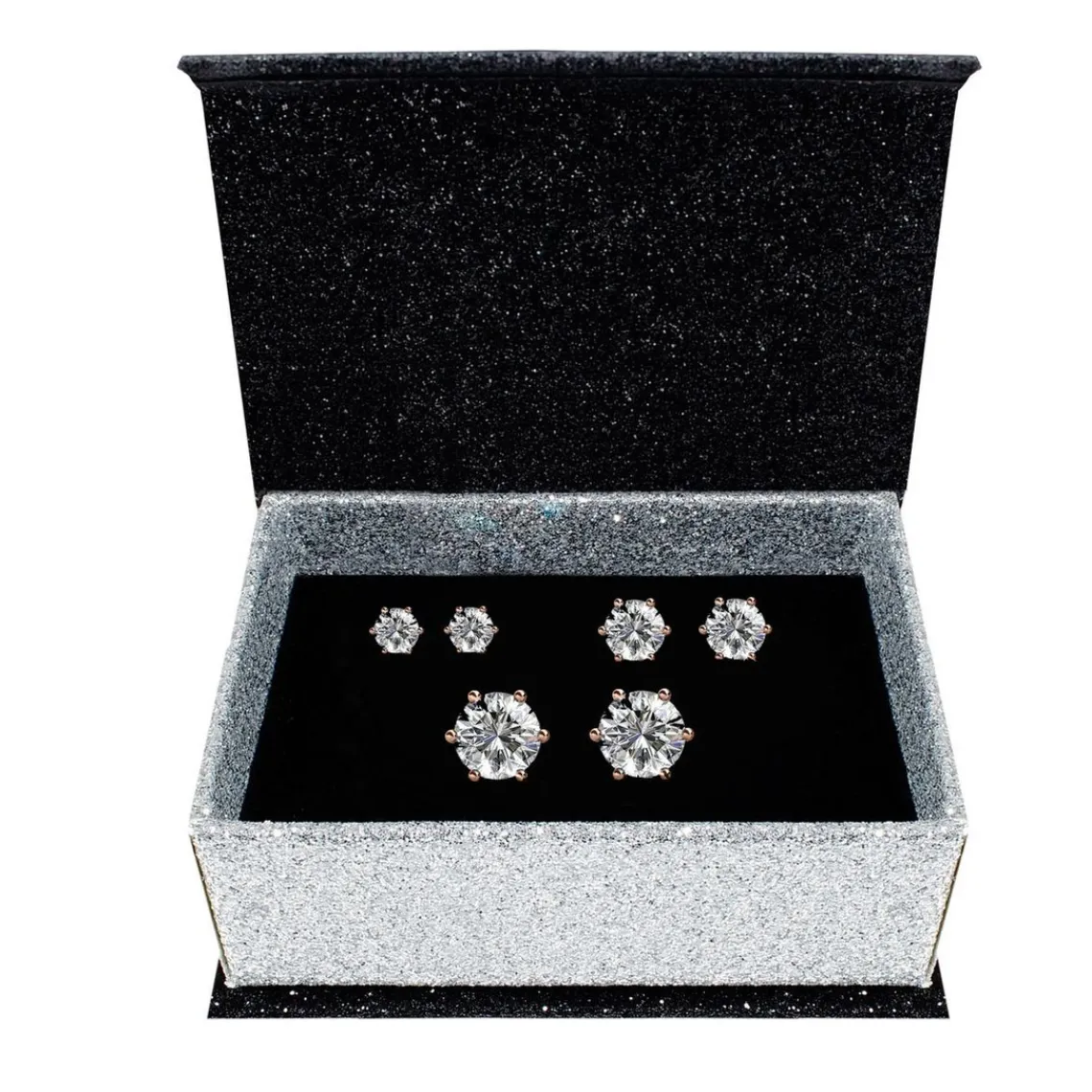 MYC-Paris Coffret Trinity 3 Paires de Boucles D'oreilles Or Rose | Femme Boucles D'Oreilles