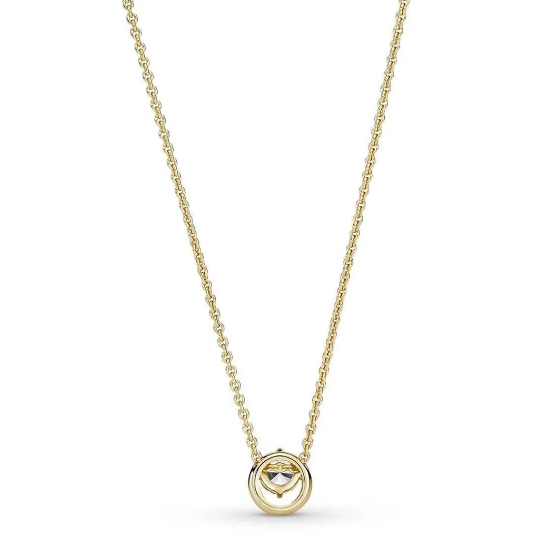 Pandora Collier avec Pendentif Timeless - Halo Rond Scintillant | Femme Collier Et Pendentif