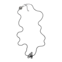 Diesel Bijoux Collier et Pendentif STUDS DX1168040 - Collier et Pendentif Acier Argent HOMME | Homme Colliers Et Pendentifs