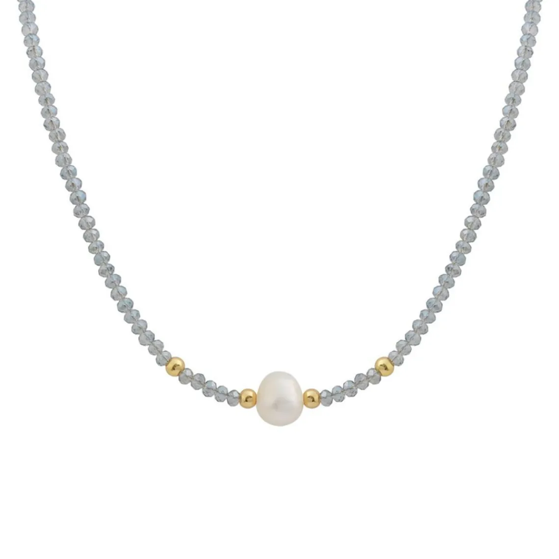 Edforce Collier et pendentif Femme 534-0120-N - Perle Argentée | Femme Collier Et Pendentif