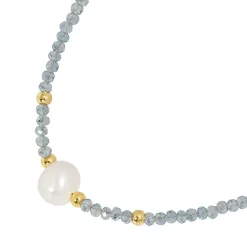 Edforce Collier et pendentif Femme 534-0120-N - Perle Argentée | Femme Collier Et Pendentif