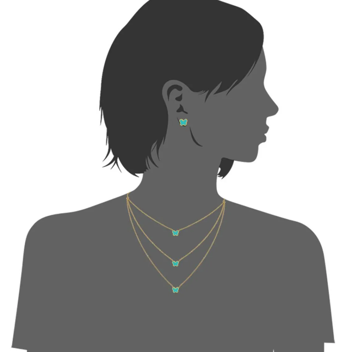 Edforce Collier et pendentif Femme 226-0045-S - Acier Doré | Femme Collier Et Pendentif
