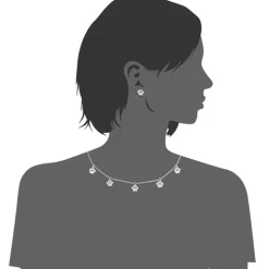 Edforce Collier et pendentif Femme 226-0120-S - Acier Argent | Femme Collier Et Pendentif