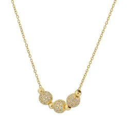 Edforce Collier et pendentif Femme 541-0045-N - Acier Doré | Femme Collier Et Pendentif