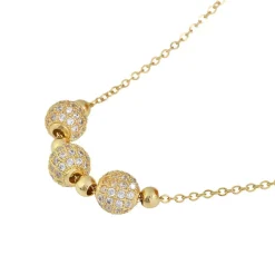 Edforce Collier et pendentif Femme 541-0045-N - Acier Doré | Femme Collier Et Pendentif