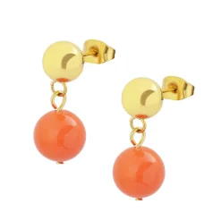 Edforce Collier et pendentif Femme 341-0073-S - Acier Doré | Femme Collier Et Pendentif