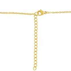 Edforce Collier et pendentif Femme 341-0073-S - Acier Doré | Femme Collier Et Pendentif
