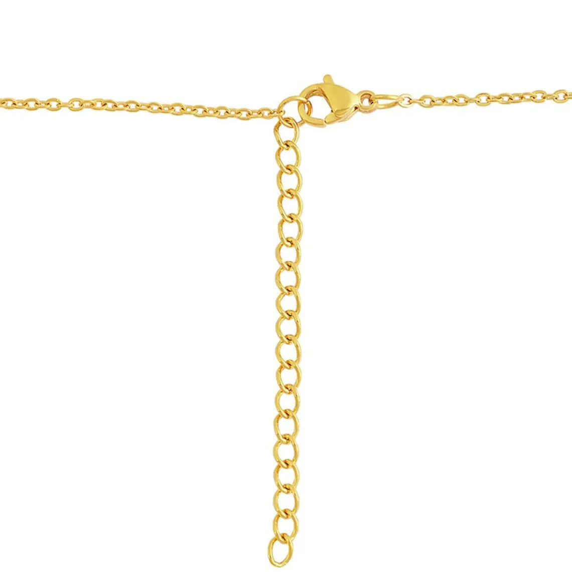 Edforce Collier et pendentif Femme 341-0073-S - Acier Doré | Femme Collier Et Pendentif