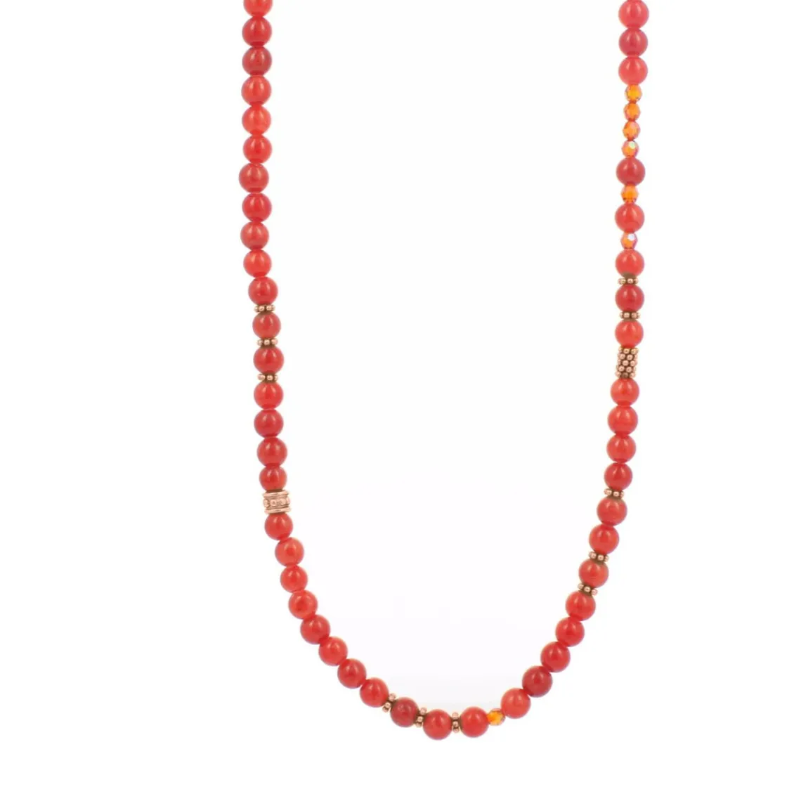 Les Interchangeables Collier et pendentif A59297 - Sautoir Bobo Chic Corail Femme | Femme Collier Et Pendentif
