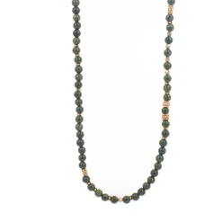 Les Interchangeables Collier et pendentif A59317 - Sautoir Bobo Chic Kaki Fonce Femme | Femme Collier Et Pendentif