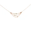 Les Interchangeables Collier et pendentif A59166 - Orbite Doré Rose Femme | Femme Collier Et Pendentif