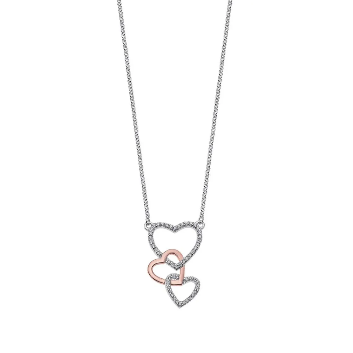 Lotus Silver Collier et pendentif MOMENTS LP1817-1-2 - Collier et pendentif MOMENTS Argent Coeur Femme | Femme Collier Et Pendentif