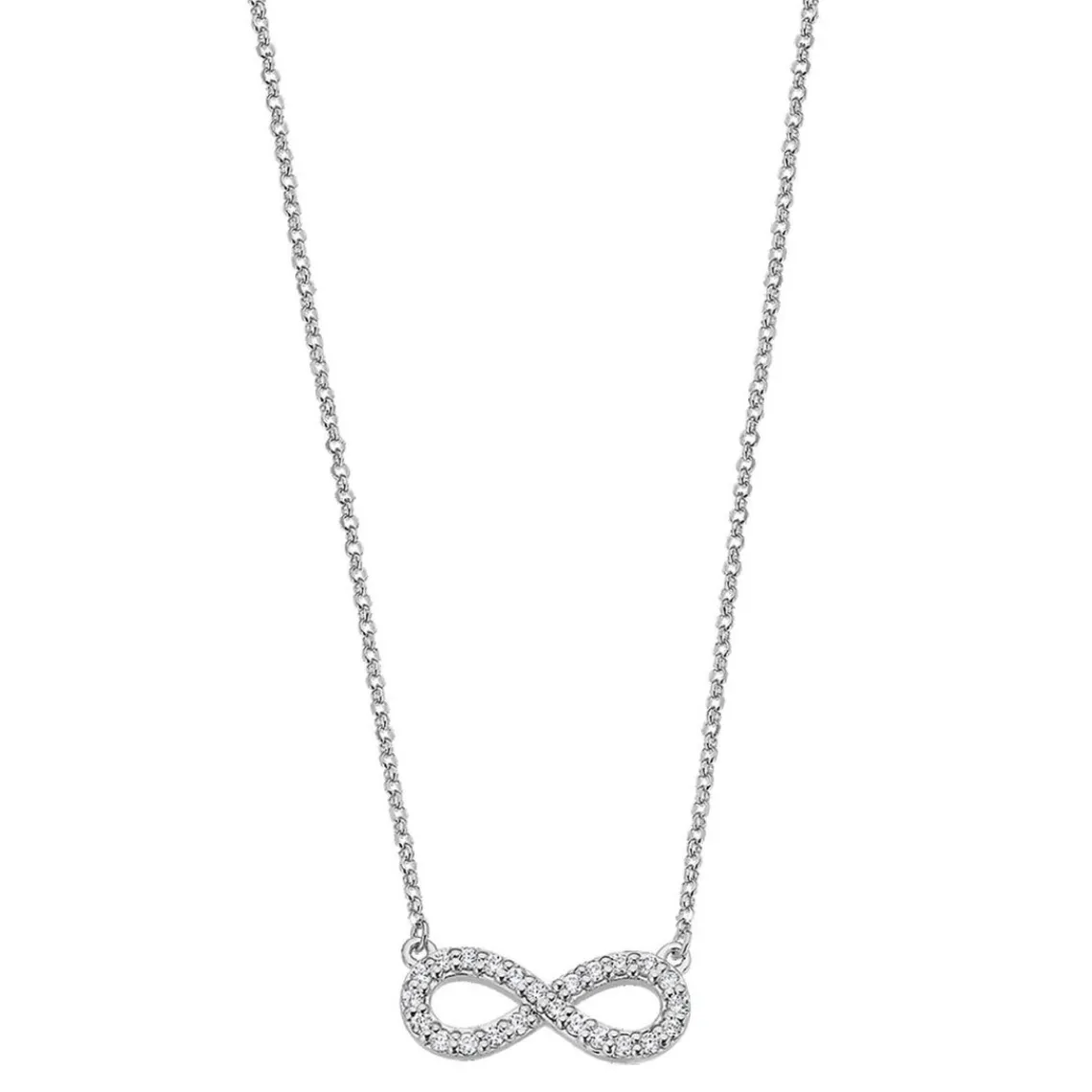 Lotus Silver Collier et pendentif Trendy LP1253-1-1 - Collier et pendentif Argent Infini Serti Femme | Femme Collier Et Pendentif