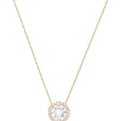Swarovski Bijoux Collier et pendentif Swarovski 5272364 - Collier et pendentif Cristal Or Rose Femme | Femme Collier Et Pendentif