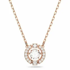 Swarovski Bijoux Collier et pendentif Swarovski 5272364 - Collier et pendentif Cristal Or Rose Femme | Femme Collier Et Pendentif