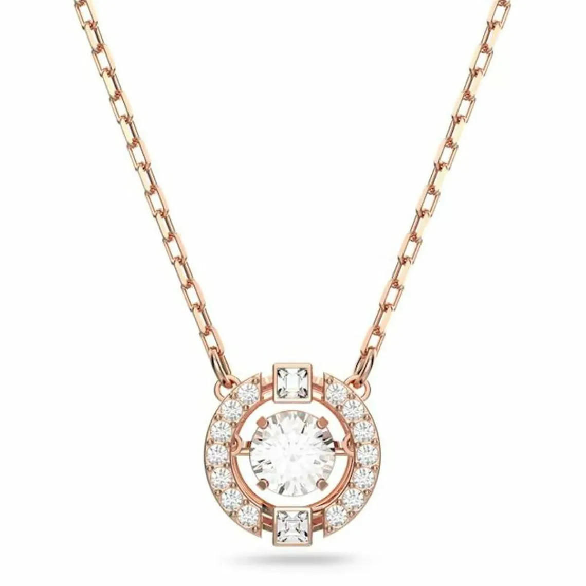 Swarovski Bijoux Collier et pendentif Swarovski 5272364 - Collier et pendentif Cristal Or Rose Femme | Femme Collier Et Pendentif