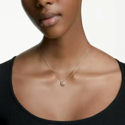 Swarovski Bijoux Collier et pendentif Swarovski 5272364 - Collier et pendentif Cristal Or Rose Femme | Femme Collier Et Pendentif