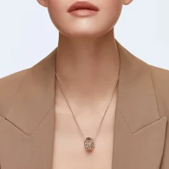 Swarovski Bijoux Collier et pendentif 5419853 - Acier Doré Rose Cristaux Swarovski Femme | Femme Collier Et Pendentif