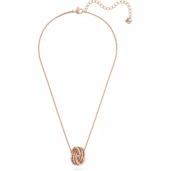 Swarovski Bijoux Collier et pendentif 5419853 - Acier Doré Rose Cristaux Swarovski Femme | Femme Collier Et Pendentif