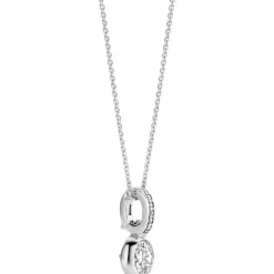 Ti Sento Collier et pendentif 6739ZI - Collier et pendentif Cristaux Blanc Femme | Femme Collier Et Pendentif